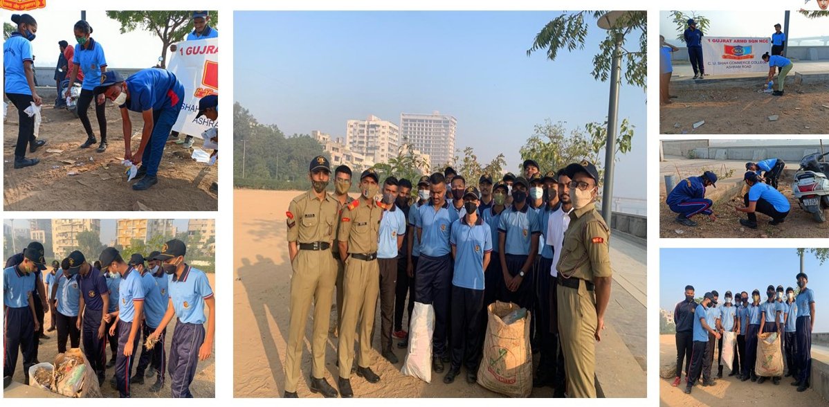 NCC_Dte_Gujarat's tweet photo. #NadiUtsav2021 
#CleanIndia
Cadets of 1 Guj Armd Sqn NCC, Guj Dte undertook cleaning drive, nature walk, marathon run  and shramdan along Sabarmati River as part of Nadi Utsav celebrations.
@DefencePRO_Guj @HQ_DG_NCC 
@GovernorofGuj @Bhupendrapbjp 
@jitu_vaghani @drajaykumar_ias https://t.co/nPSUDlPDae