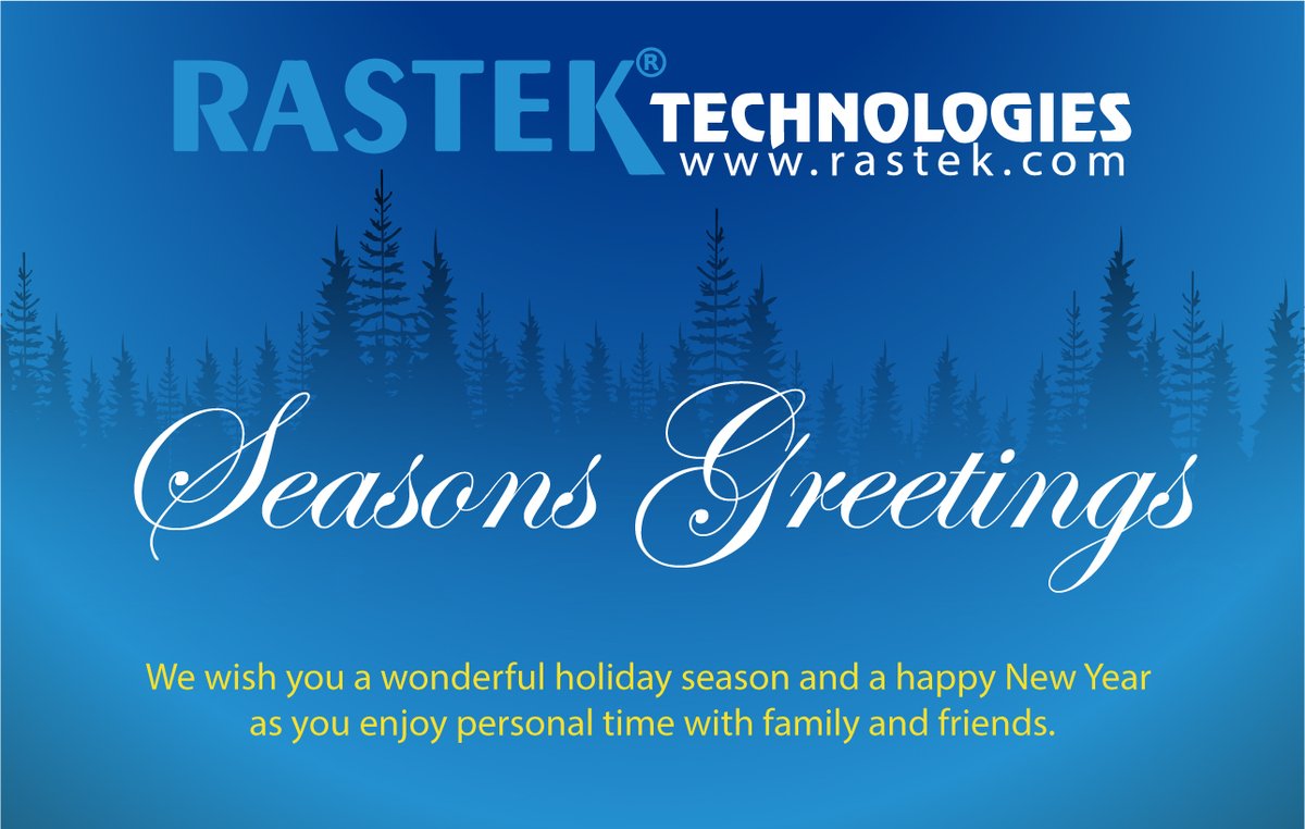 Rastek_tech's tweet photo. Dear Friends,
 
Wishing you and your family lots of good health, tons of happiness, and plenty of prosperity in the year ahead. Happy New Year!

Regards,
RASTEK Technologies https://t.co/ROK30YdQUA