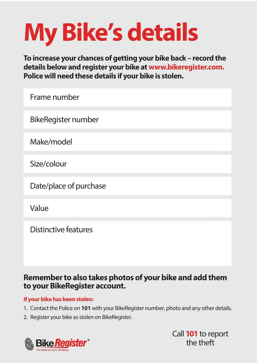 Humberbeat_NL's tweet photo. @bikeregister is a police approved database where you can register your cycles and upload images along with frame numbers. It is free to register and the system is used by police to search for cycles that are suspected to be stolen. Protect your bike
https://t.co/38d6bbHR36 https://t.co/vtKfmiFx5h