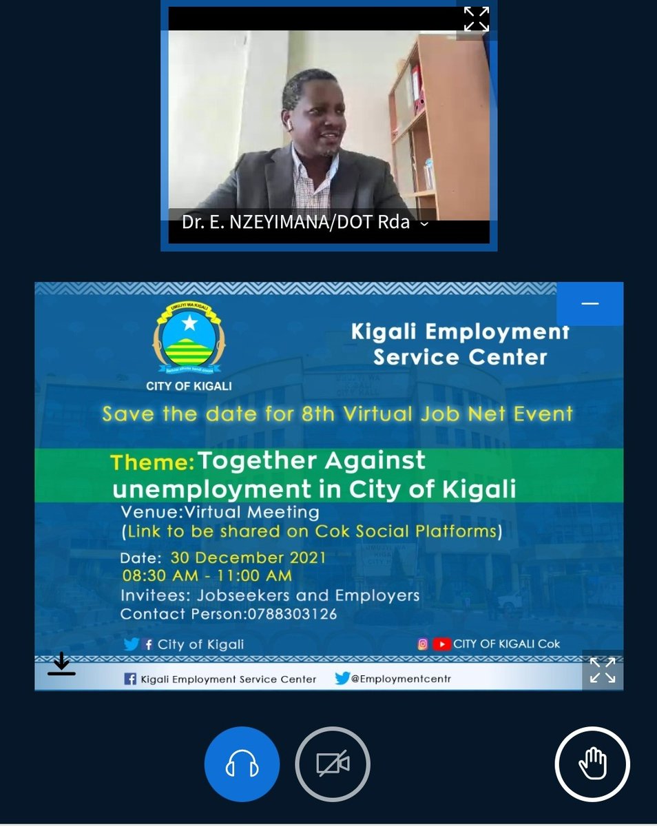 DOTRwanda's tweet image. Today, our DD @emmavlad1 was among  partners who delivered keynote speeches at the #JobNet organized by @CityofKigali &amp;amp; its partners.He mentioned that to offer opportunities to our youths, it is necessary that the whole ecosystem join efforts, &amp;amp; that #JobNet is the right platform
