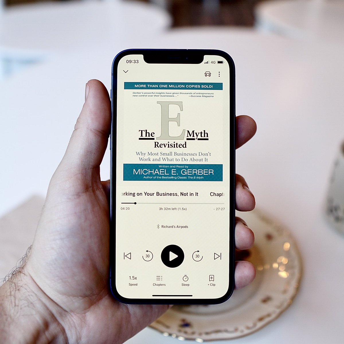 richardlongwave's tweet photo. So excited listening to this audiobook. Any recommendations on what to listen to next please leave a comment. #theemyth @MichaelEGerber #startup #digitalagency #podcast https://t.co/QPOASuAOil
