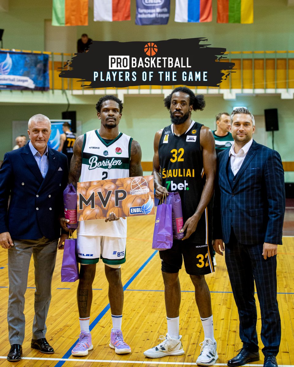 ProBasketball #ENBL Players Of The Game! 💯  
🔥 Basket Brno - Richard Balint
🔥 BC Enisey - Casper Jr Ware
🔥 BC Borisfen - Marcanvis Hymon
🔥 Siauliai-7bet - Gerald Isaiah Armwood

Full stats 👉 enbleague.eu
Prizes form <a href="/ProBasketballLV/">Basketbola veikals</a>  - You Play, We Deliver 🏀