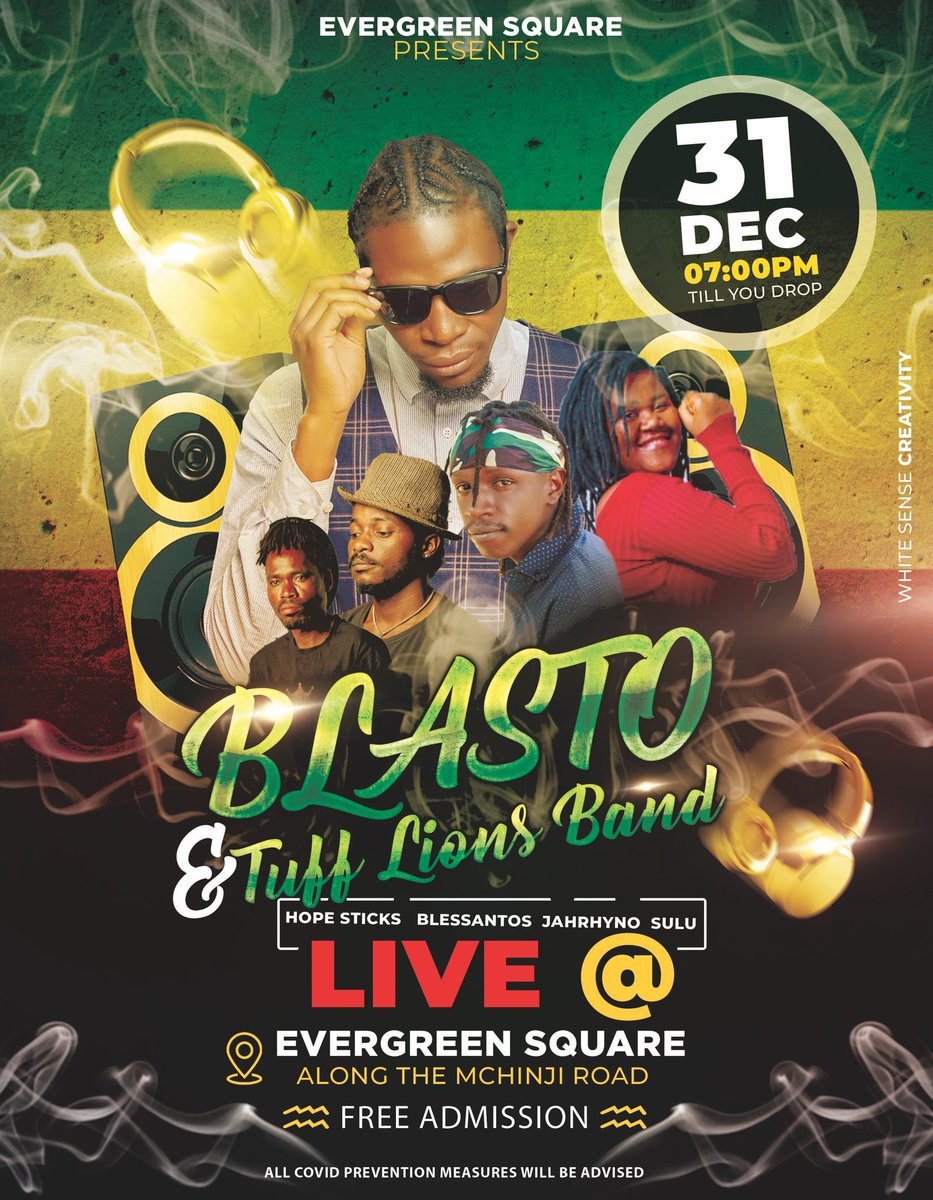 blastoimva's tweet image. Catch me and the Tuff Lion band blasting some live reggae and dancehall vibes at the Evergreen Square on New Year’s Eve till sun up on the 1st . #Reggae #dancehallmusic #imvaway