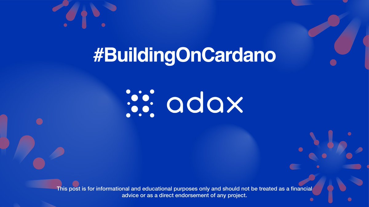 IOGroup's tweet photo. 💹 @adax_pro – automated liquidity protocol that facilitates trades within the Cardano ecosystem in a completely decentralized and non-custodial way. Aims to offer users freedom to trade without censorship or loss of control over their assets. 

#BuildingOnCardano #Cardano $ADA https://t.co/ME29HqjJ80