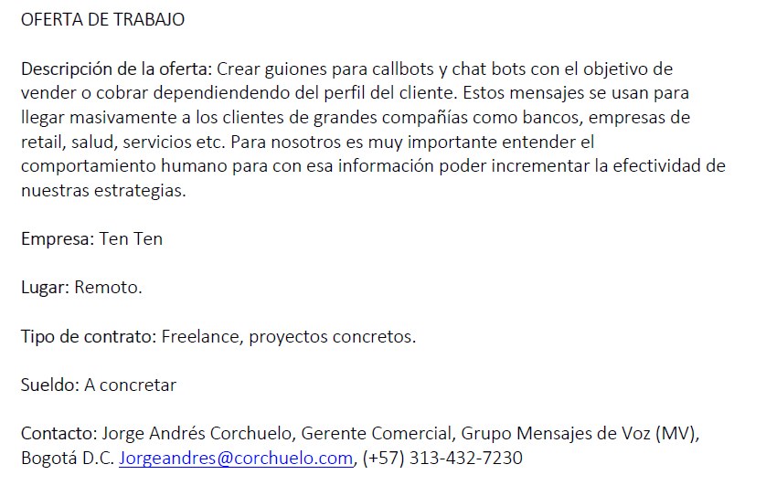 Para los/as interesados/as, Grupo MV (Colombia) está buscando un #antropólogo #freelance. Más info en la imagen :) #ofertadetrabajo #trabajo #antropología