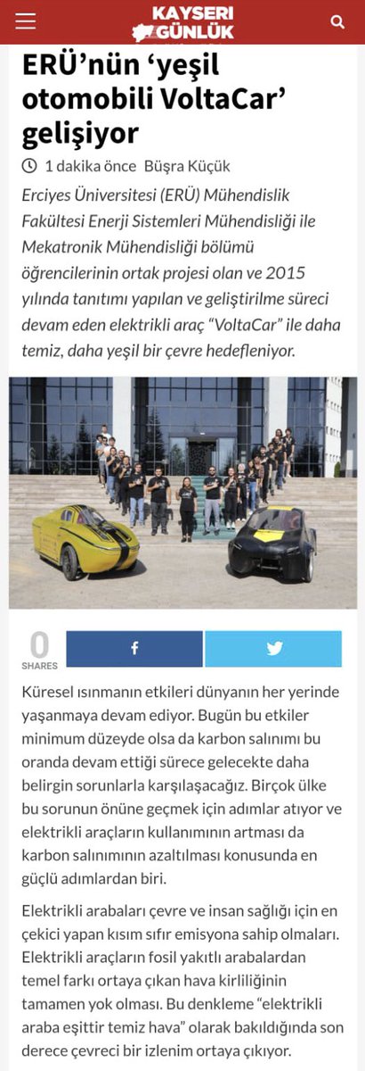 voltacar38's tweet photo. Kayseri Günlük’e destek olup bize yer verdikleri için teşekkür ediyoruz. https://t.co/Qex5R4yKKo