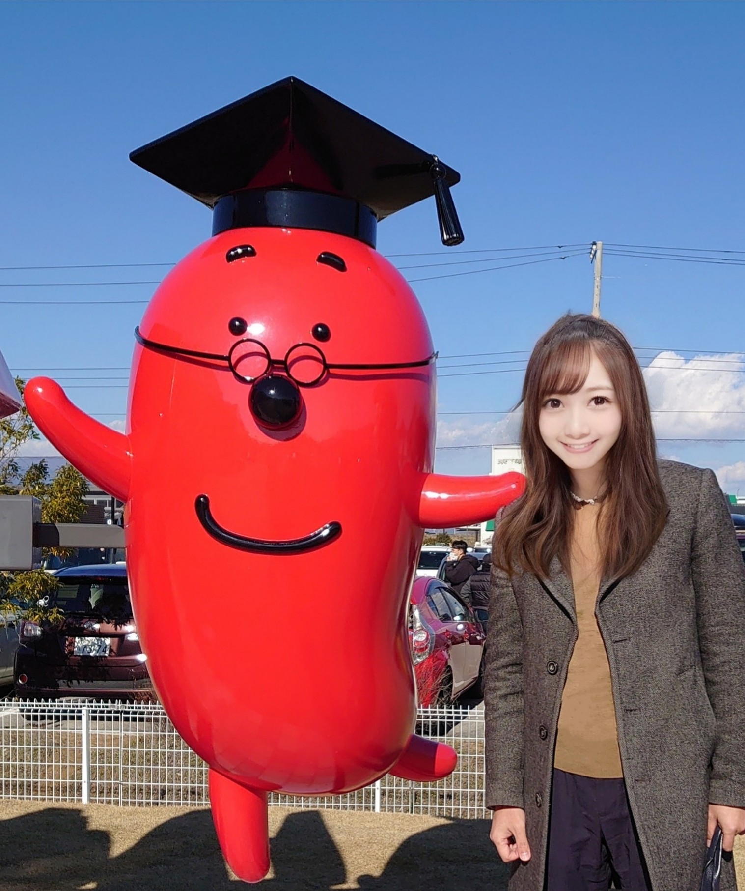 りえ 明太子のゆるキャラに会ってきたどん タラコン博士 めんたいパーク伊豆 カコジョ T Co Trsfj8m6in Twitter