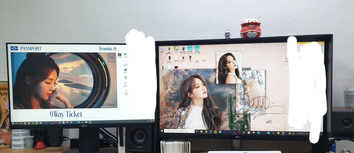 llyaskall's tweet photo. 서브 모니터까지 배경화면 체인지 완료
왼쪽은 동영상 배경화면.
#FROMIS_9 
#9wayticket #wallpaper https://t.co/iiRzKlKcmn