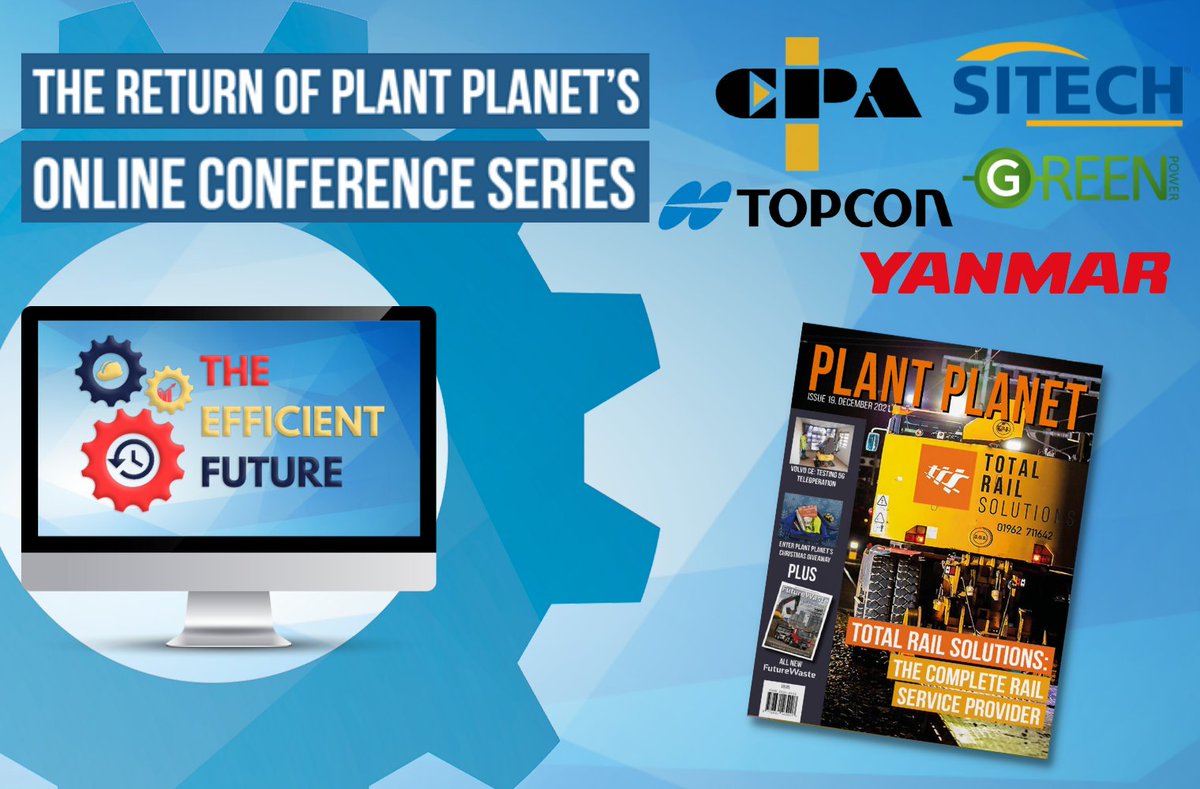 PlantPlanetUK's tweet photo. Missed The Efficient Future?! ⚙

Catch @CPA_Planthire / @SITECH_UK_IRE / @TopconGB_IRE / @YanmarEnginesUK / #GreenPowerSystems exploring all things Efficiency in the return of our online conference series! 🌐

Read on pg 61 today! ⬇
https://t.co/AiAhoSSg2S

#EfficientFuture2021 https://t.co/zDZyacXxrz