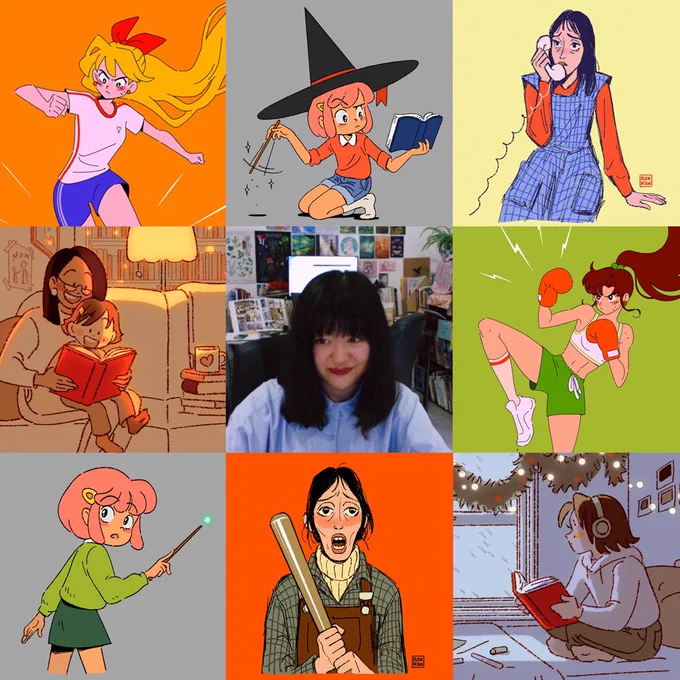 #artvsartist2021 🧡 Managed to cobble together some new pieces in the last month of the year 😹 Been hard at work developing my stories this year, hope they can see the light of day soon 🥺 