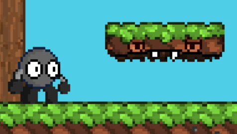 ZapLikesCats's tweet photo. Sterling Screenshot | New Moving Platform... guy. 
Gets annoyed when you step on him but is willing to help you navigate to higher places.

#gamedev #gamedevelopment #GodotEngine #GODOT 
#pixelart #platformer #2dplatformer #speedrun https://t.co/cBegkMht9b