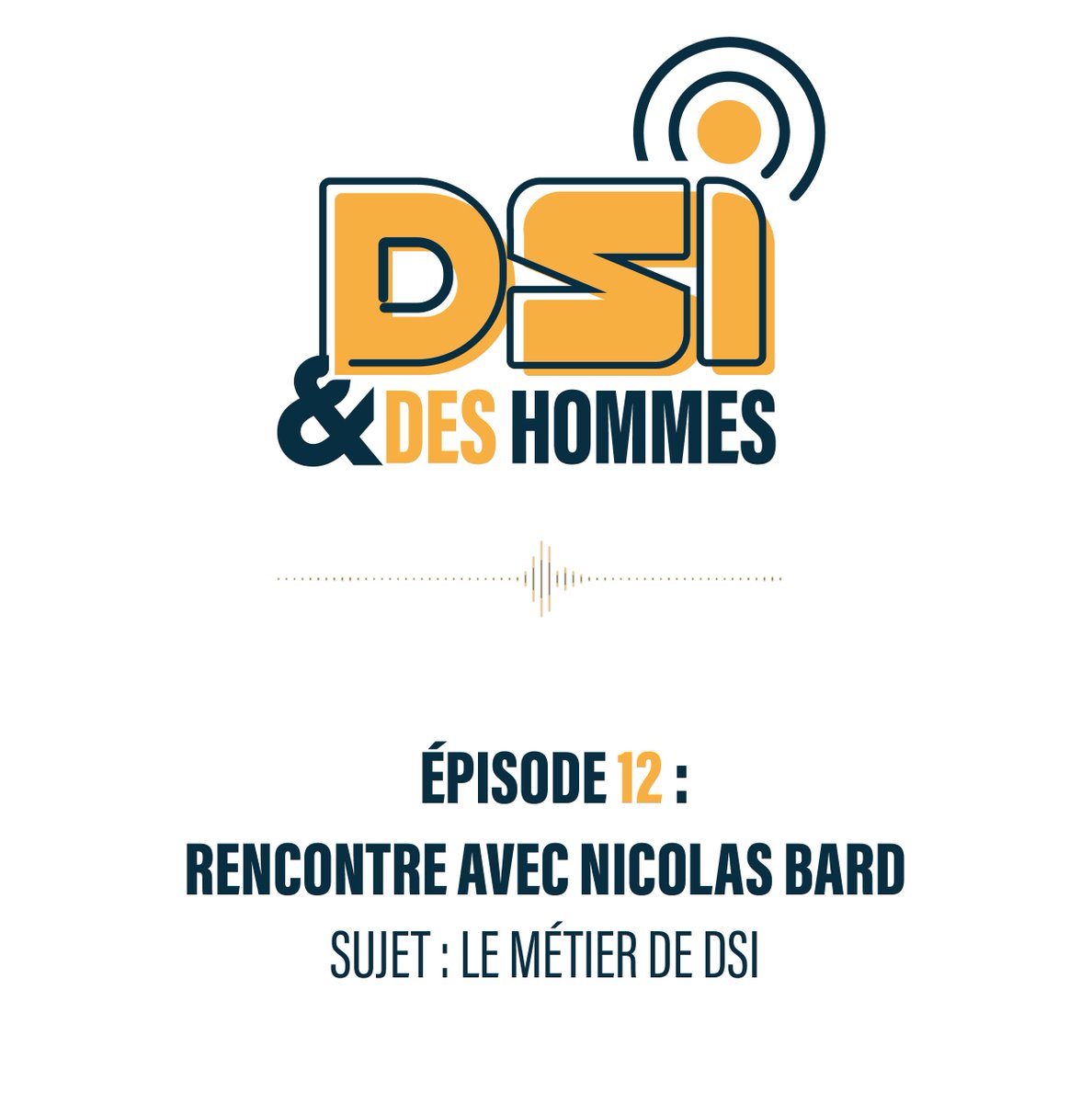 [#PODCAST] Le métier de #DSI 🖥

Pour clôturer cette très belle saison 1 de DSI et des Hommes, nous sommes revenus là où tout a commencé ; à l'interview de Nicolas Bard. 

Retrouvez l’épisode sur strat-et-si.fr/podcast/ ou sur votre plateforme préférée

#numerique
