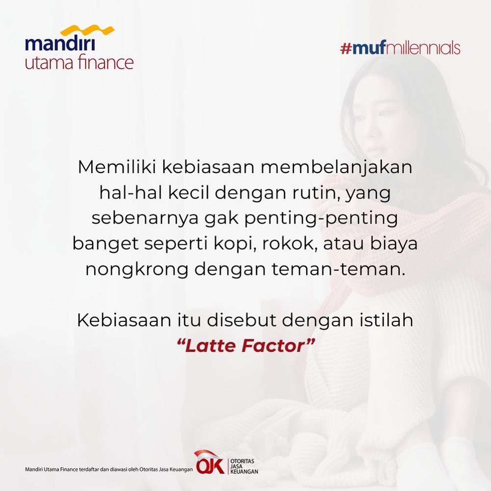MU_Finance's tweet photo. Pernah merasa sudah berhemat, tapi uang berujung tak tersisa?
Mungkin aja kamu memiliki kebiasaan “Latte Factor”, pengeluaran kecil yang bisa membuatmu semakin boros.
Yuk, langsung aja simak postingan diatas ya!
#mandiriutamafinance #mufmillennials #jaganama #lattefactor https://t.co/na7uWJUbJP