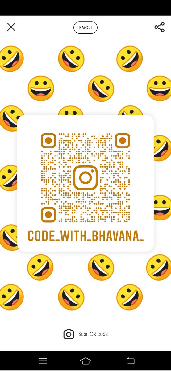 bhavanadharmale's tweet photo. Hey guys,
Beginner in programming?
Need to learn languages?
.
So, don't wait guys.
Do follow this Instagram page for more interesting program's @code_with_bhavana_
OR you can scan this QR code👇 https://t.co/gaswBSmW5L