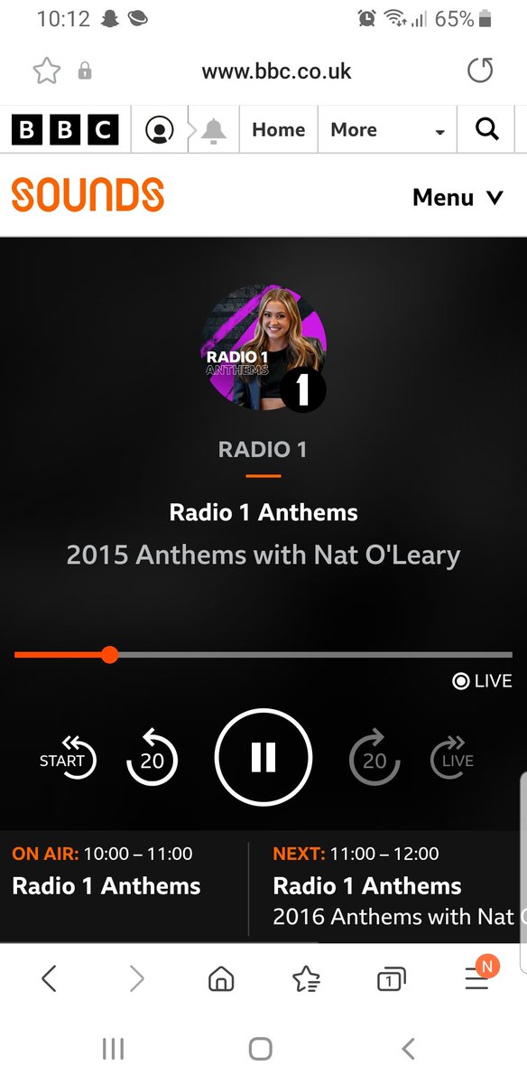 leb57's tweet photo. @BBCRadio1 @NatalieAOLeary listening in Scotland. Fab show lovely🎤👏💜 https://t.co/q0xIgm9YD1