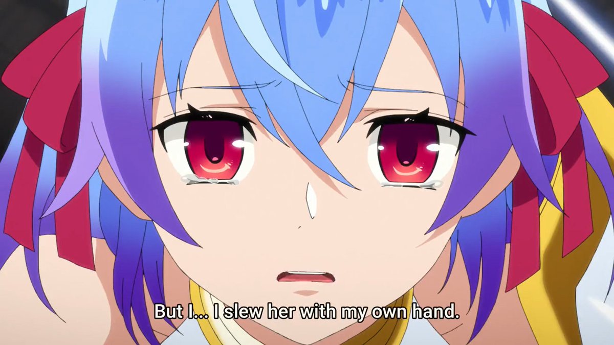 AnjoKeMo's tweet photo. It seems like the Almighty's definition of a hero is to defeat the demon lord at all cost and not to save everyone's lives. 😢😢😢
#ShinNoNakama #BanishedfromtheHerosParty #red #gideon #ruti #blessing #tisse #hero #irony #emotion #anime https://t.co/z8EwFiMQZu