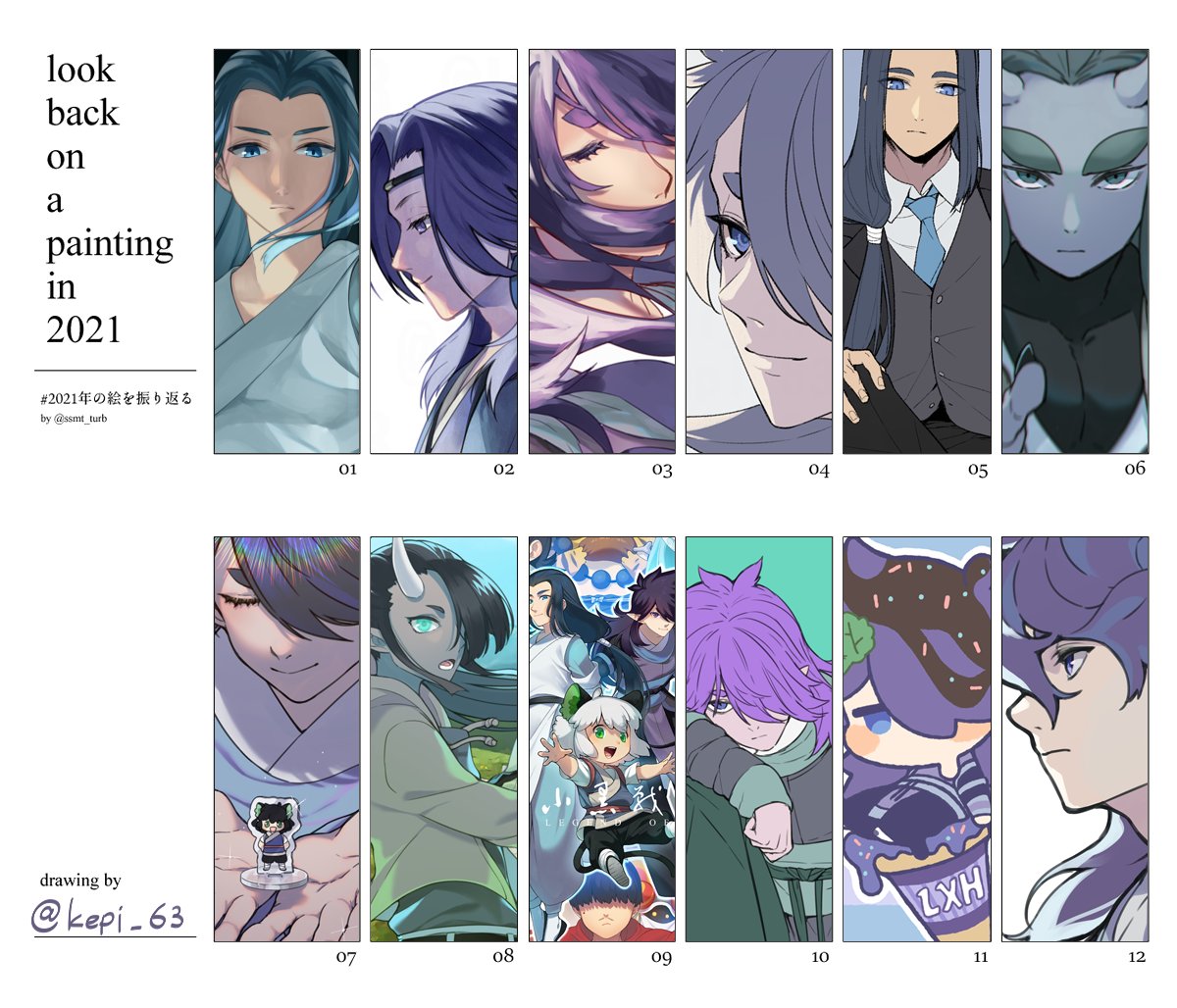 #2021年の絵を振り返る
ろしゃVer. 
フーシー!!!!! 