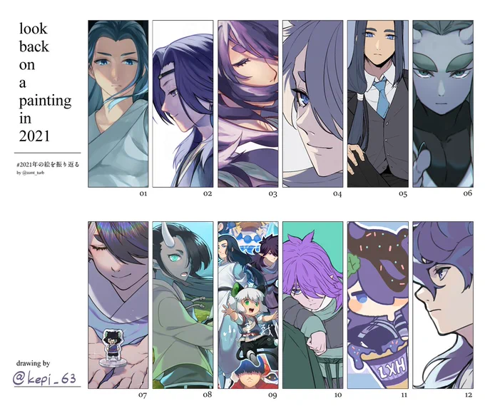 #2021年の絵を振り返る
ろしゃVer. 
フーシー!!!!! 