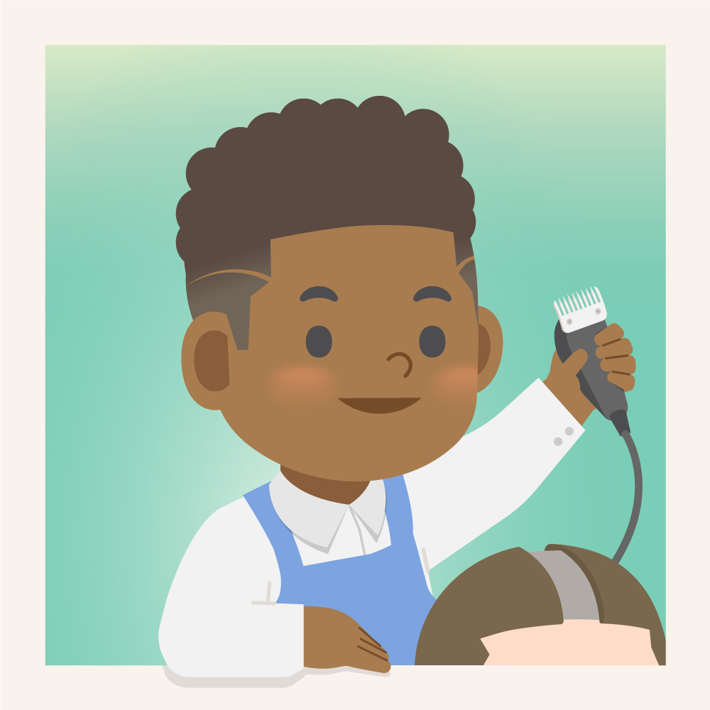 PaladjaiStudio's tweet photo. Besides the haircut, He also provide free head massages to relax customers. He has been addicted to cigarettes for many years. and trying to quit after realizing that he was going to be a father.
(Life 'N' Role) #036 Hairdresser
#LifeNRole #haircut #cartoon #nftart #NFTs https://t.co/MYUq61NcmB