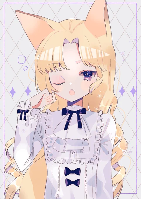 おねむ狐耳くん。