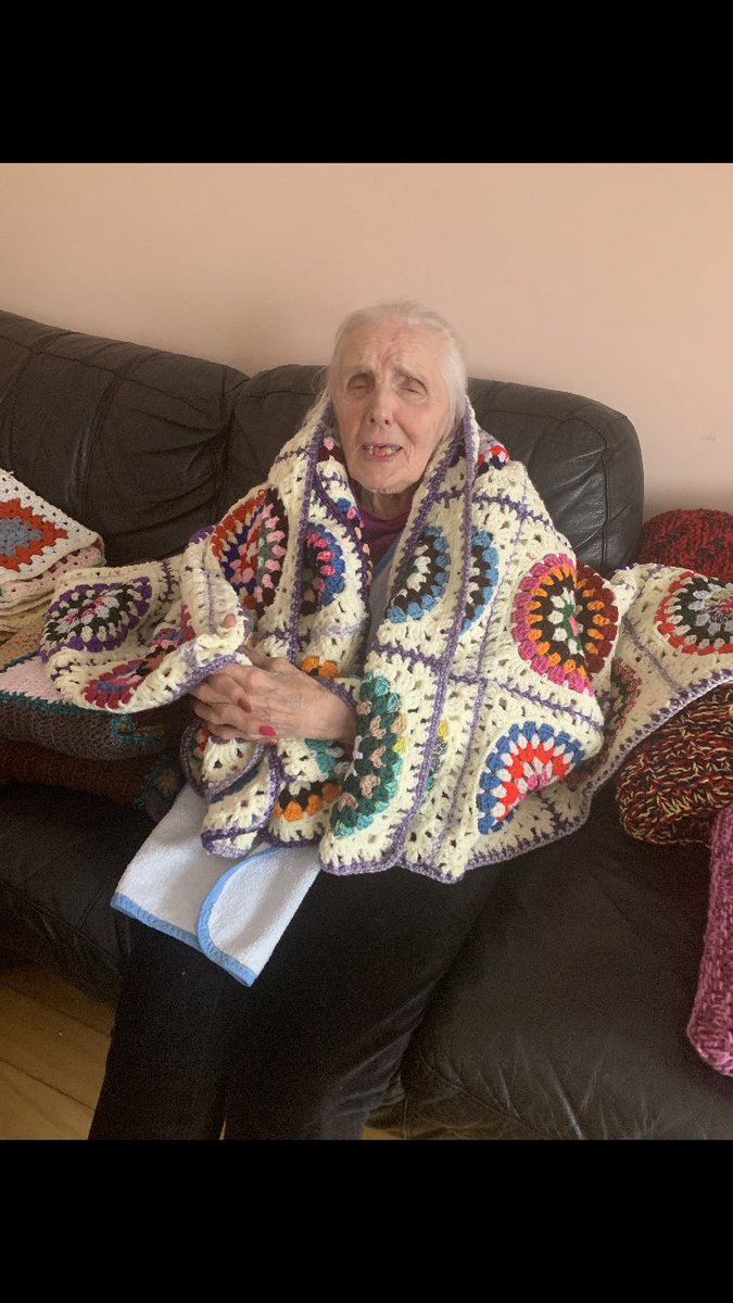 Sadie was over the moon that I brought her in some new blankets,along with pedicure, and bright new painted nails. Best part shared conversation along with teaching Sadie how to read as she only had a grade three education. Her favourite book was Dr Seuss The Cat In The Hat.