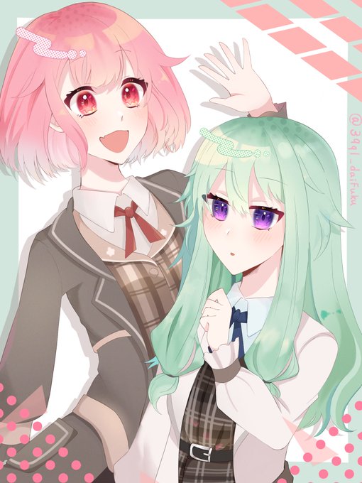 チェックのえむちゃと寧々ちゃ!!#prsk_fa 