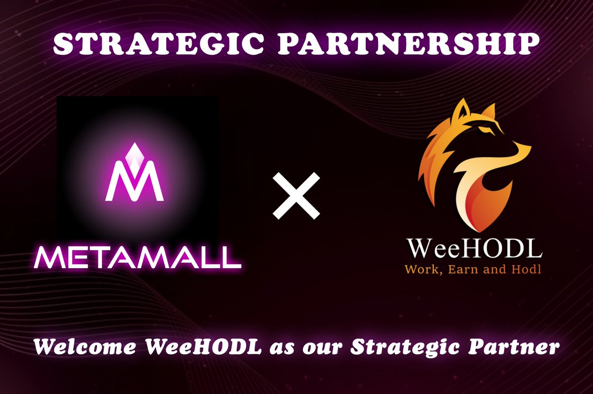 Metamall_io's tweet photo. ⭐️PARTNERSHIP ANNOUNCEMENT⭐️

We are excited to announce our strategic partnership with @WeeHODL. Together let the new era of value added blockchain project investments begin 🤝 https://t.co/bcL3QmgDXx