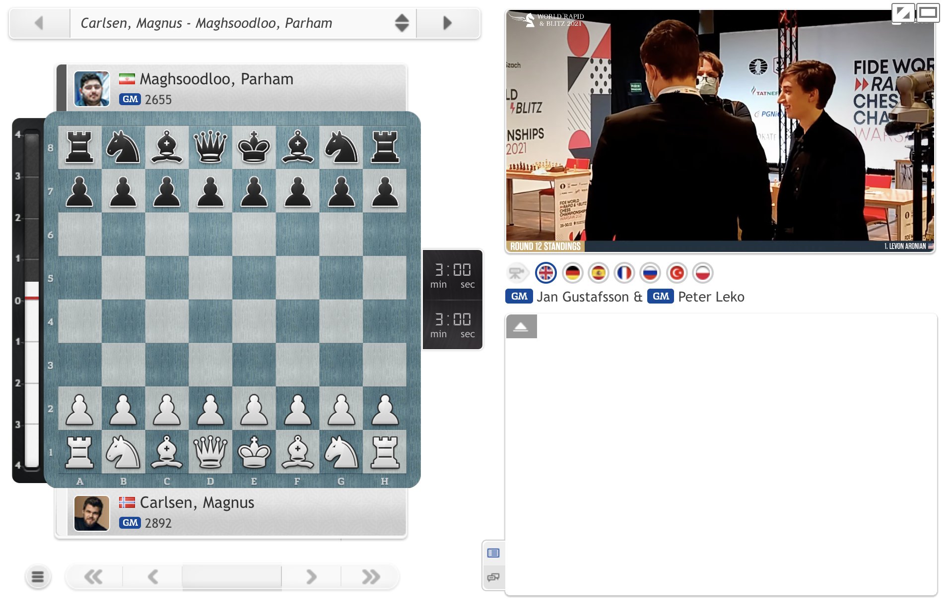 chess24.com on X: Carlsen and Dubov (who was supposed to play