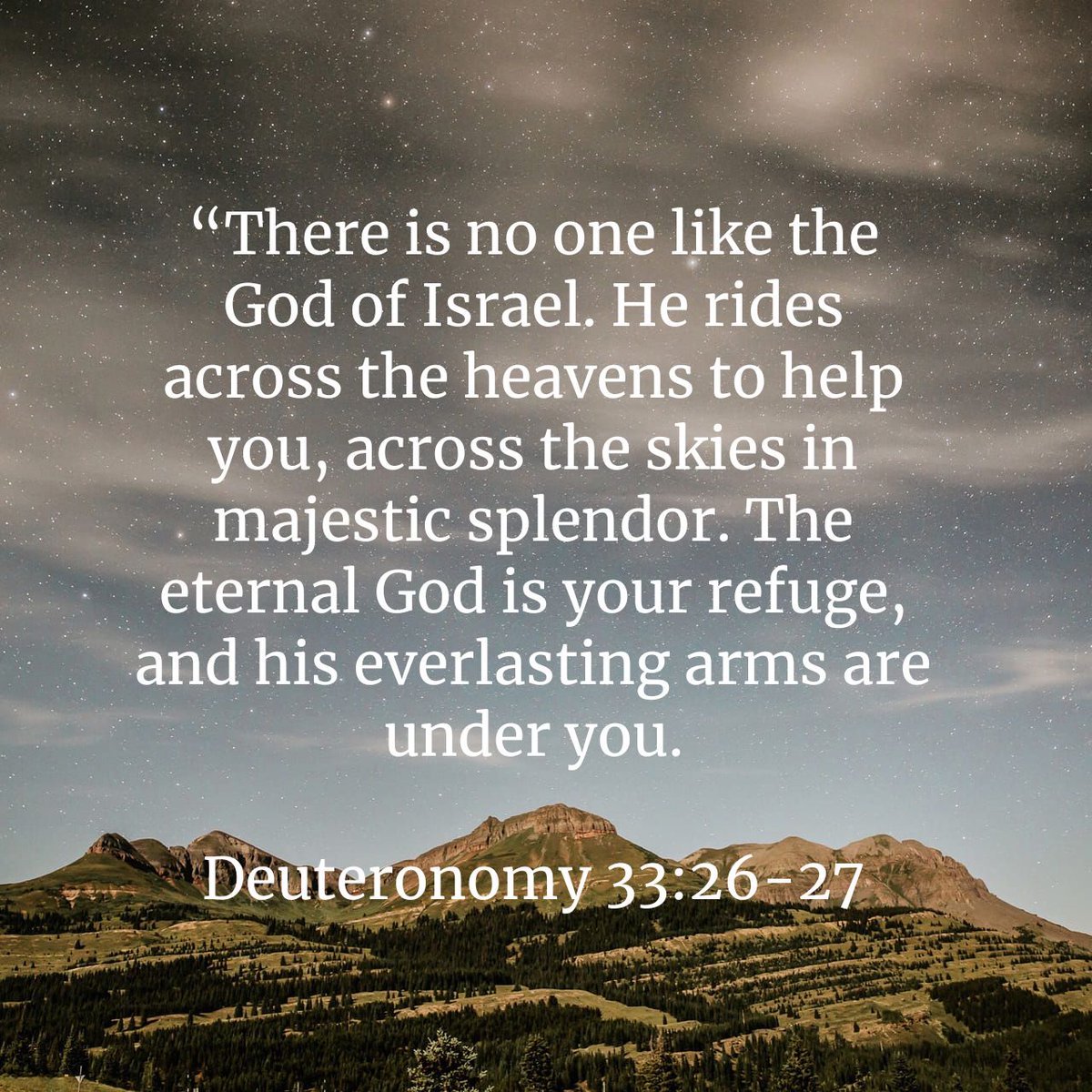 fvrchurch's tweet photo. As months and years change, God is everlasting.

Deuteronomy 33:26-27a NLT

https://t.co/35VUz9JCsK https://t.co/jPDOJ0oOfz