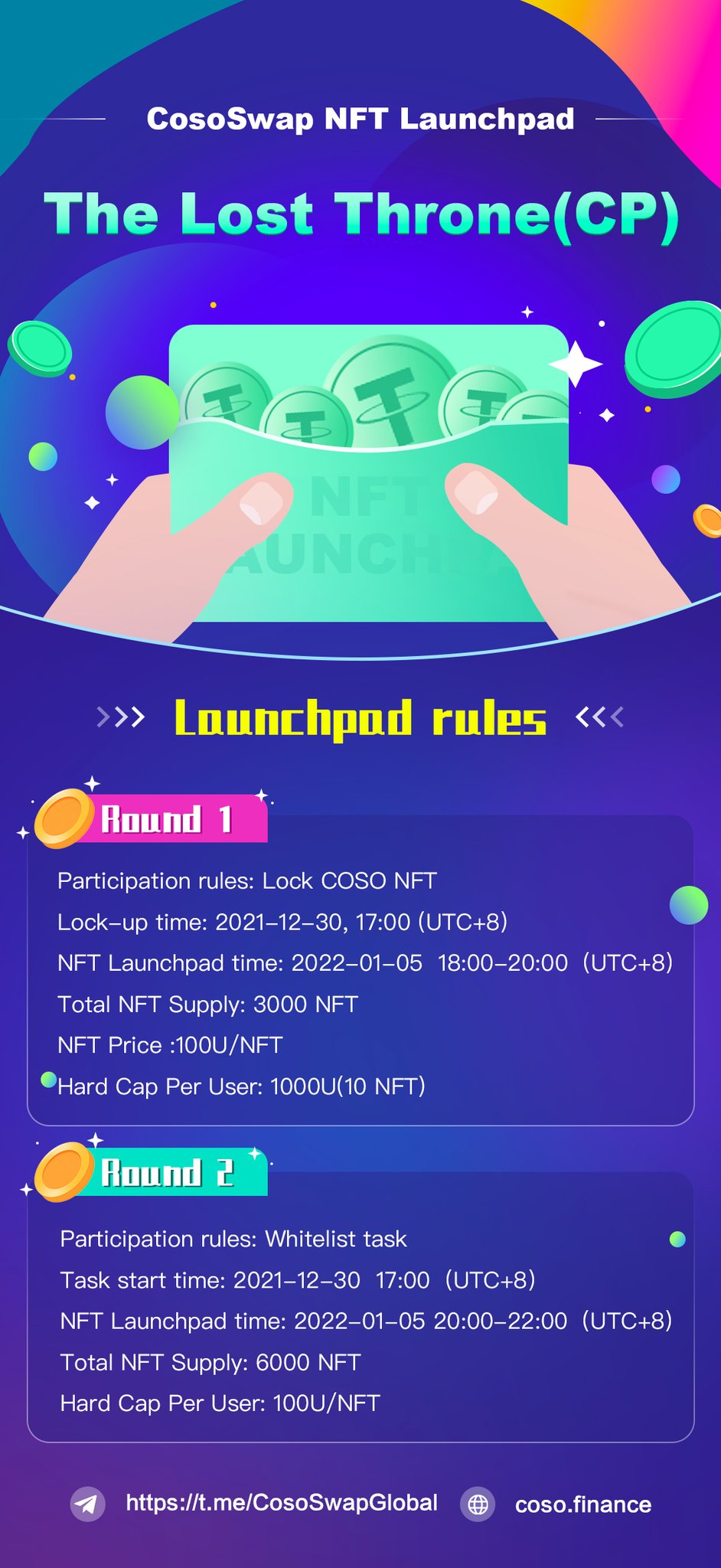 cososwap on Twitter "🎉CosoSwap NFT Launchpad The Lost Throne(CP) 📒