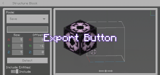 MCPEDL's tweet photo. Structure Block | Export Button for MCPE - Addon - https://t.co/dcORR3Hbot - By DreiGamingYT https://t.co/qDeYSF39tt