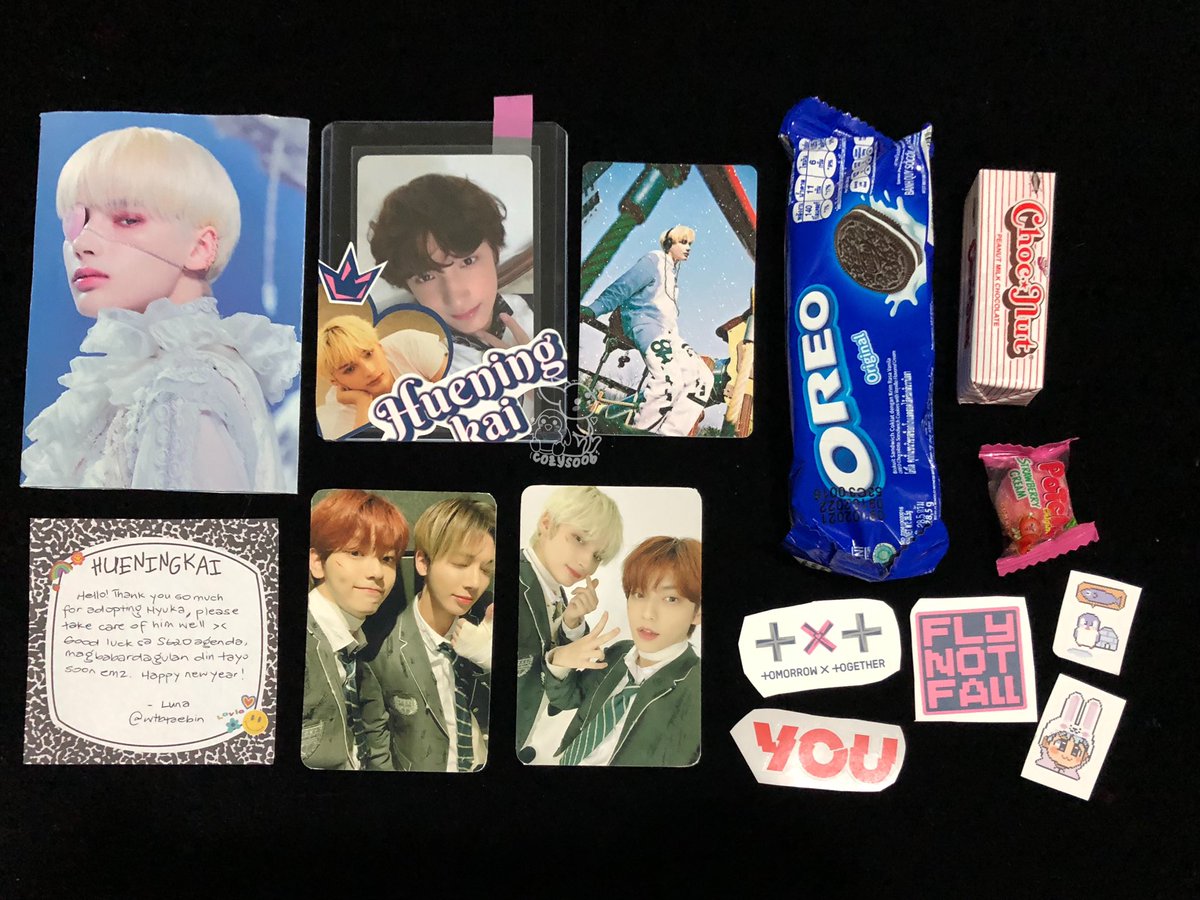 cozysoob's tweet photo. — #sky_mails ✿

eto na ang start ng sg20 agenda 🥲 thank you so much @wtbtaebin for letting me adopt hyuka ♡ qt so much nung packaging + bait so much nung seller + dami &amp; cutie nung freebies huhu looking forward sa bardagulan natin next year 😼 emz! tysm ulit &amp; happy new year❣️ https://t.co/dedLUHbApZ