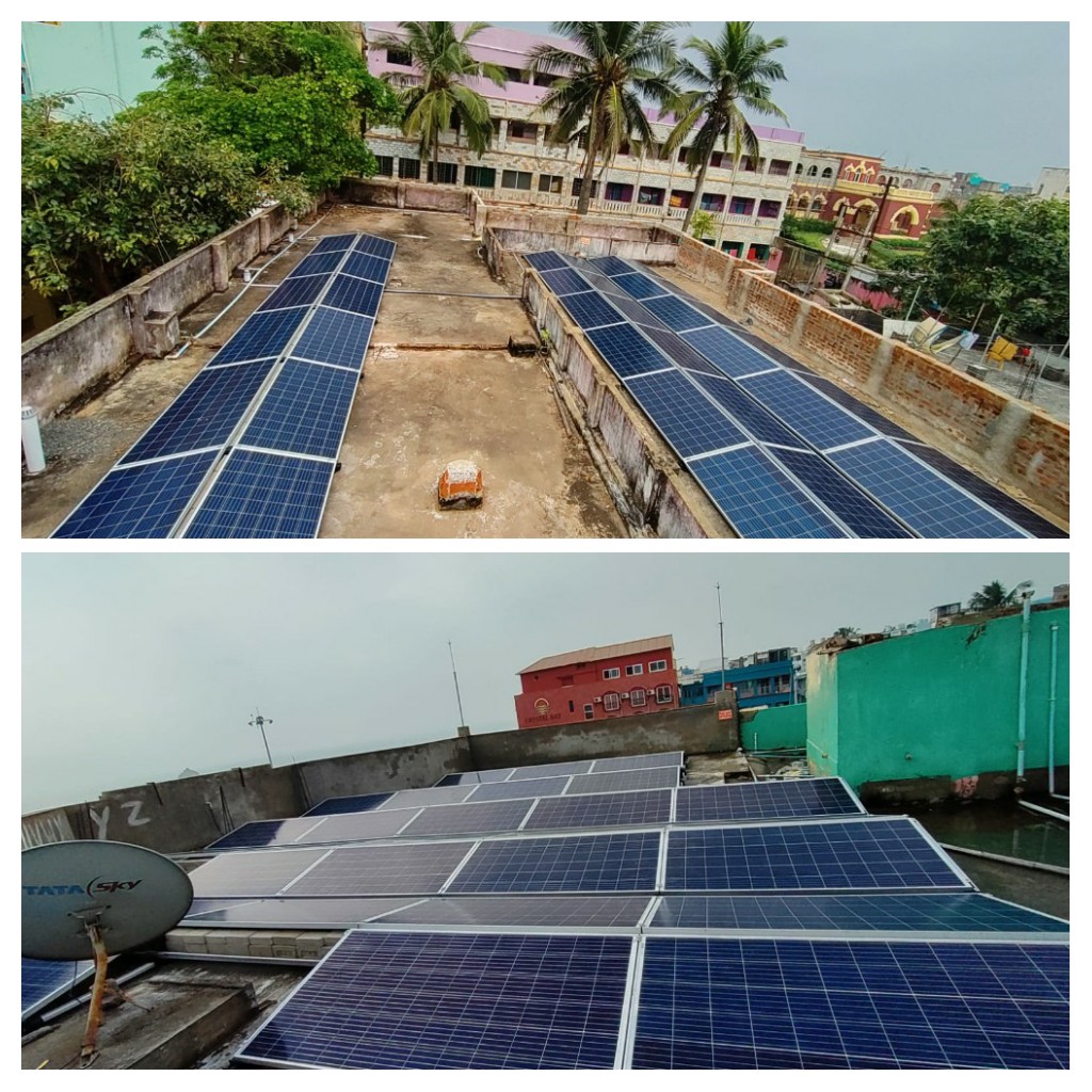 CruxPower's tweet photo. Odisha's first #EastWest facing #cyclone resilient structures used in this 25kWp On-grid Solar Project in #SeaViewHotel, one of the oldest Hotels in #Puri, is showcasing the innovation we try to bring into Odisha's Solar Industry. Visit https://t.co/cUgHkXOXEq or call 9778208120 https://t.co/13VH13xxif
