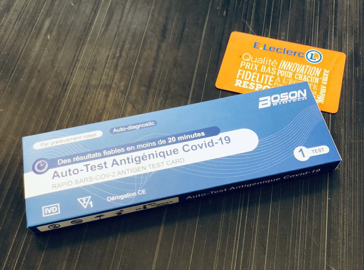 Leclerc_MEL's tweet image. #Autotests : nos acheteurs obtiennent des prix de + en + compétitifs avec les nouvelles commandes 👍E.Leclerc les vendra désormais à 1,24€ (6,20€ la boîte de 5). C’est à prix coutant (sans marge). Loin de raréfier les stocks, cette ouverture profite aux Français !