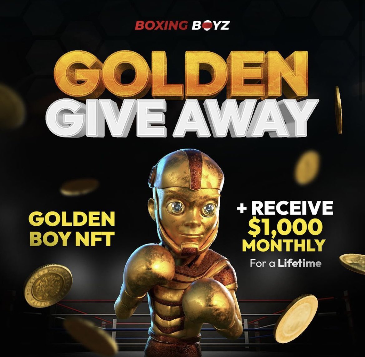 NoedelFx's tweet photo. Can’t wait for this🤩.
I think today @boxing_boyz will show who’s the winner of #GOLDENBOY …. HYPED AF for this people!
Take your last chances and mint one for yourself! They allready did a lot of giveaways and I’m sure there’s more to come! 💎🥊
#BOXINGBOYZ #TENETH #DJPTR https://t.co/k8r9tRYNgM