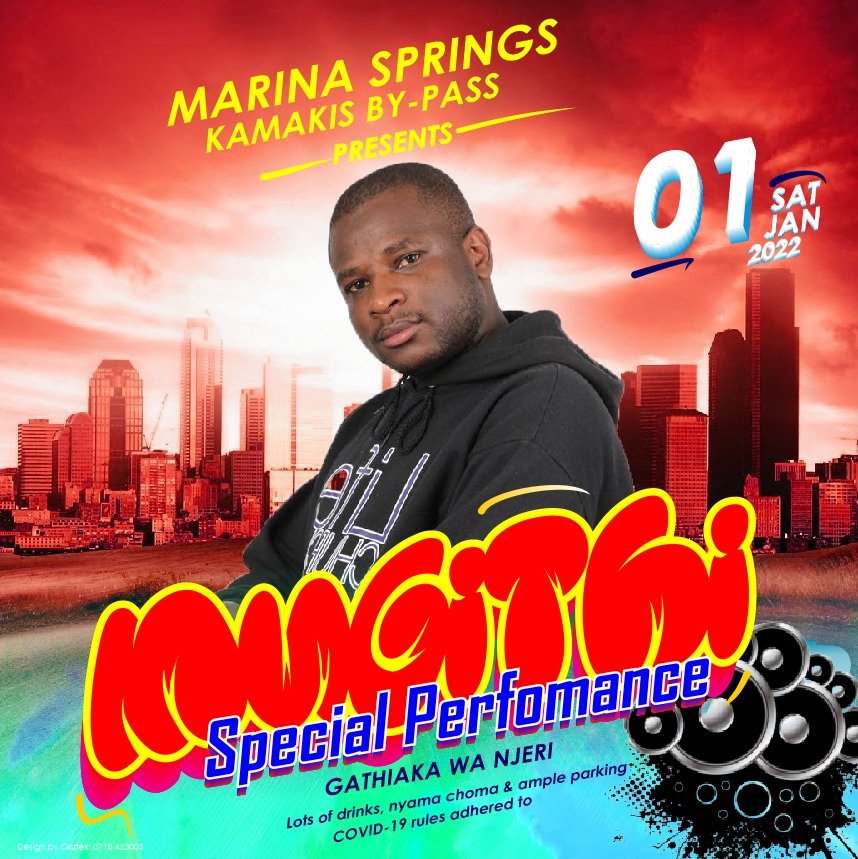 GathiakawaNjeri's tweet photo. Kesho Friday 31st kuja Ulale nasi pale Lalanasi Lounge off Nyeri Nyahururu highway tuine mugithi na tugooce turugie mwaka hamwe

Sato nayo 1st Jan tucemanie haría Marina Springs (Kamakis by pass) karibuni sana https://t.co/l1P7XFtRUa