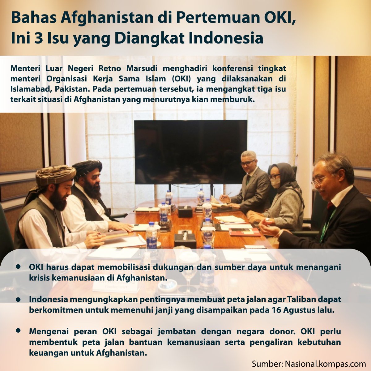 Iam_Chopp's tweet photo. Bahas Afghanistan di Pertemuan OKI, Ini 3 Isu yang Diangkat Indonesia

#Kemlu https://t.co/ztF0fsXpss