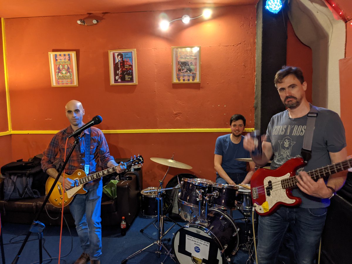 donkeybox's tweet photo. We had our only rehearsal of 2021 in November earlier this year. And what a rehearsal too. It all came together like we had never been apart. Videos of some songs coming up soon! https://t.co/XA1dhbI5N5