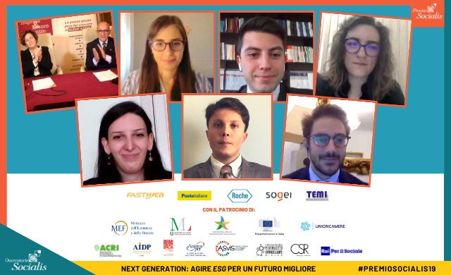 OsservaSocialis's tweet photo. 📌#PremioSocialis19: Ecco il #reportage dell'evento con le #videointerviste 🎥 ai #vincitori 2021 da @Unibo, @univca, @UNIMORE_univ, @unitusviterbo, @Unipisa, @unitorvergata 👏🏆🎓 https://t.co/kYUI5Rkmum
. . .
#NextGeneration #ESG #futuro #responsabilitàsociale #sostenibilità https://t.co/7nGHVFLzvB