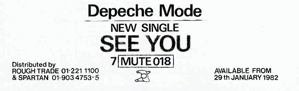 Depeche Mode - See You, January 29th 1982.