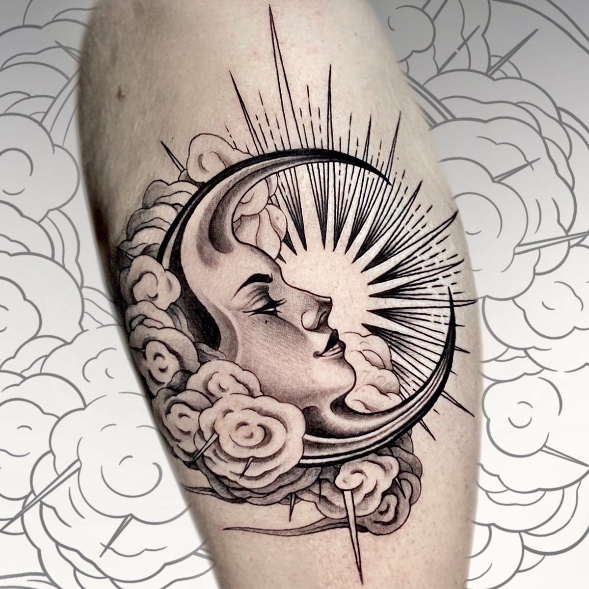 moon tattoo