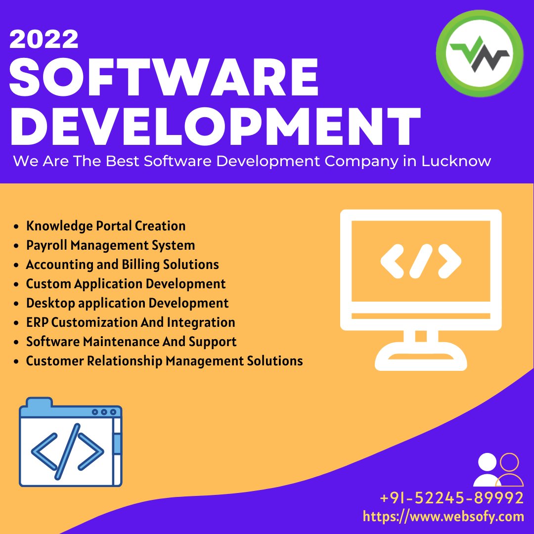 Websofypvtltd's tweet image. Software Development is a process of structured, step-by-step approach to software design, implementation, testing and maintenance. 
#softwaredevelopmentcompanyinlucknow 
#bestsoftwaredevelopmentcompanyinlucknow 

websofy.com/software-devel…