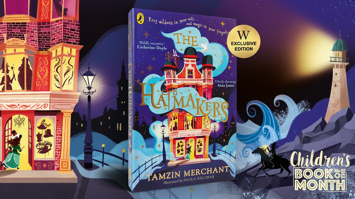 Last but by no means least, our children’s #BOTM sees magical milliners abound in <a href="/tamzinmerchant/">Tamzin Merchant *isn't on social media very much*</a>'s endlessly inventive and charming debut about enchanted headwear, vanished ships and the dark rumblings of war. Exclusive edition available here:  bit.ly/3sKpqqg