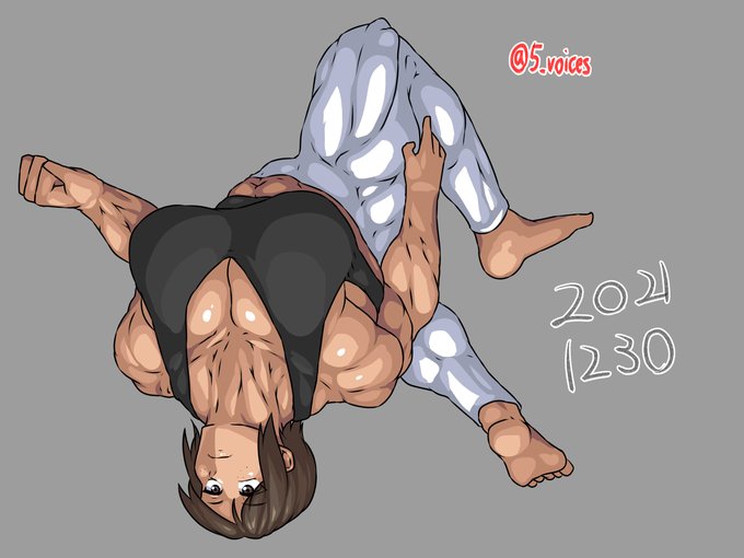 ボディビル模写。 