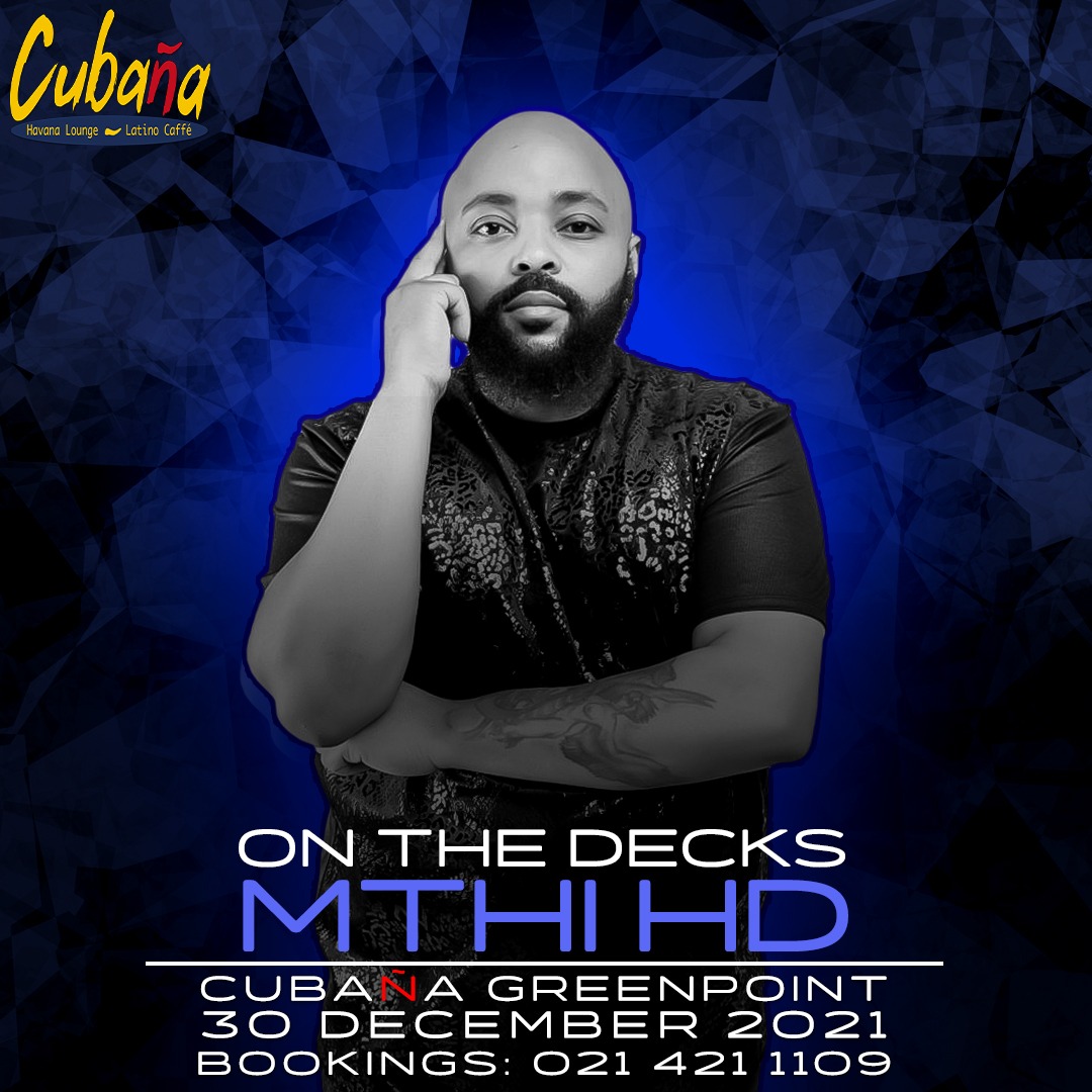 CubanaGPT's tweet photo. Versatile music sensation, @MthiHD  will be playing at Cubaña Greenpoint tonight and you’re all invited!

Live, feel-good music, great company and an iconic location – there's no better way to enjoy the festive season 🥂 | Strict COVID-19 Protocols Apply. 

#ComeSeeandBeSeen https://t.co/2KMjzLmGUA