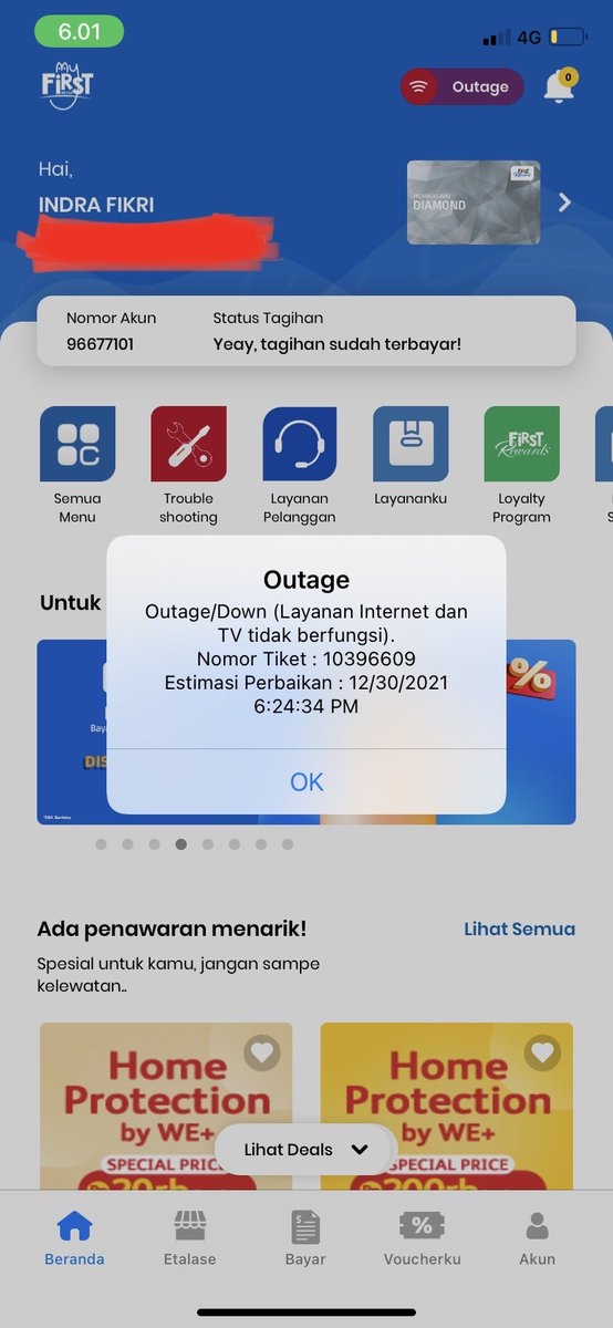 Gimana nih <a href="/FirstMediaCares/">firstmediacares</a> gangguan seharian bikin WFH terganggu? Apa kompensasinya kalau sudah gangguan begini? Giliran kita tagihan belom jatuh tempo aja udah disuruh bayar, telat bayar pun kena denda. <a href="/YLKI_ID/">Indonesia Consumers Organization</a>