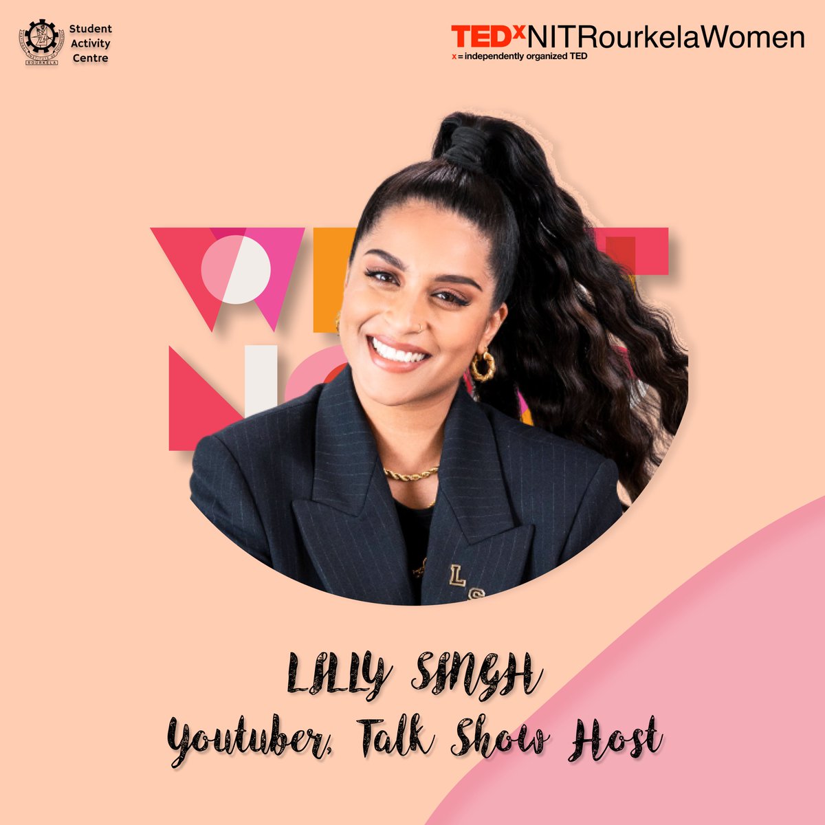tedxnitr's tweet photo. #TEDxNITRourkelaWomen is jubilant to announce the much-acclaimed #internet personality, #YouTuber and talk show host, Lilly Singh, as one of our esteemed #speakers. Register to be enlightened by her #thoughts and #ideas on our stage.
https://t.co/z7HD667oft https://t.co/1XJzCGEmgg
