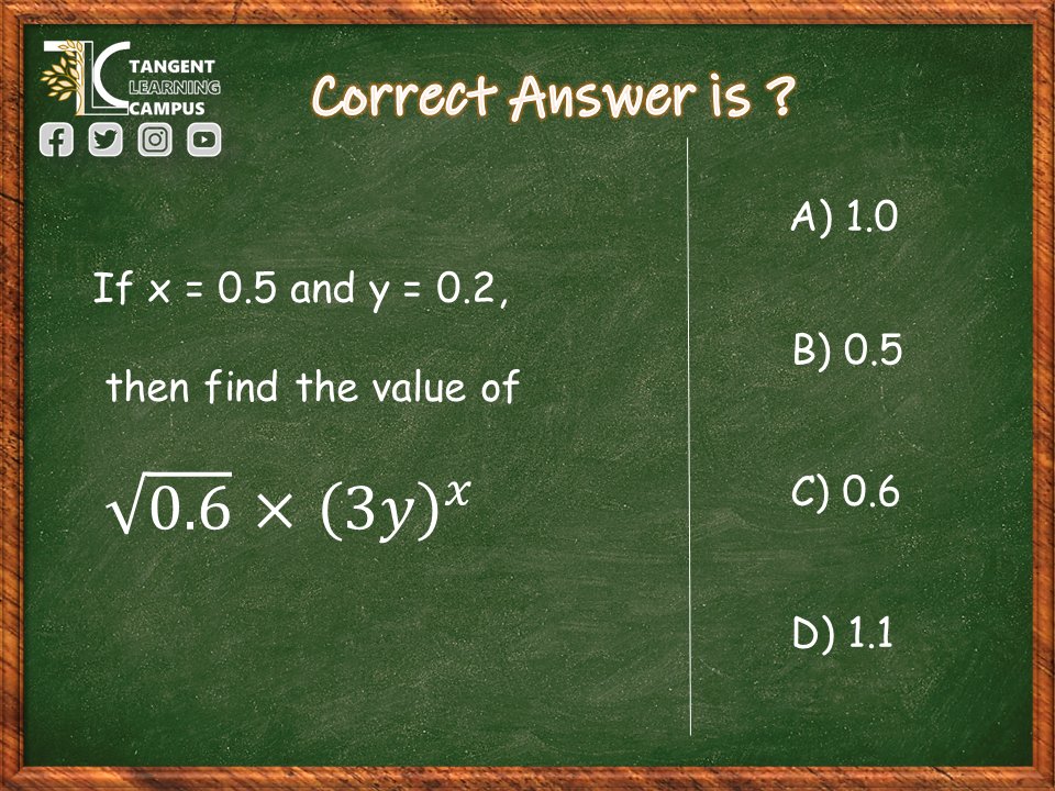TangentLC's tweet photo. Practice Question #329 | Comment your answer!

👉Challenge your friends to solve this question by tagging them. Follow us for more questions 
@TangentLC
 
#Math #Competition #dailymath https://t.co/6o4di6Wvts