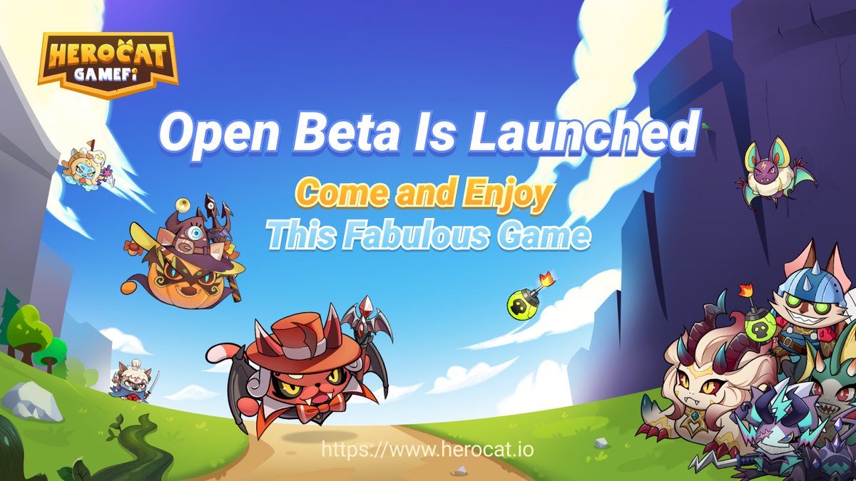 HeroCatGameFi's tweet photo. #HEROCAT GAMEFI👏👏👏

📢Open Beta is launched! 
💰Start a wonderful P2E game journey! 
🥳Super Exciting ! 
#P2EGaming 

🚀🚀🚀
#NFTs  
#PlayToEarn 
#GameFi  
#BSC https://t.co/oDQdmpTVVp