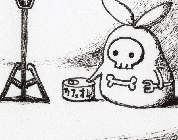 カフェオレ缶。 